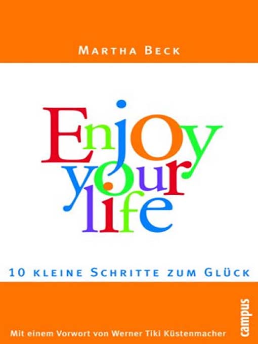 Title details for Enjoy your life by Martha Beck - Available